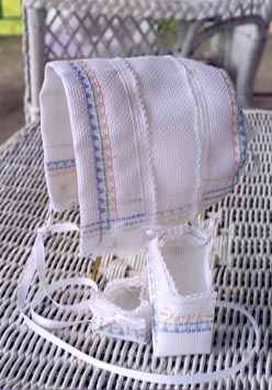 #19202 -- Swedish Weaving - Bonnets & Booties