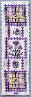 #102723 -- Tartan Thistles Bookmark Kit