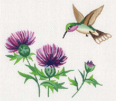 #150222 -- Hummingbird & Thistles (13)
