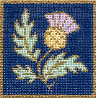 #150227 -- Thistle With Blue Background