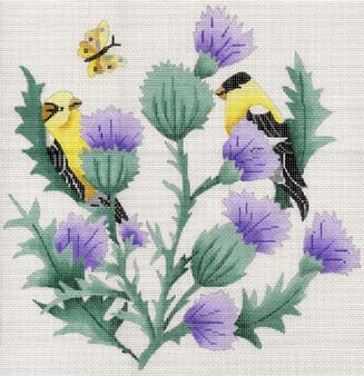#150231 -- Goldfinches And Thistles