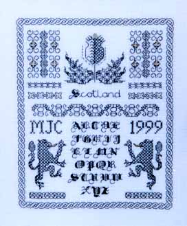 #24677 -- Scottish Blackwork Sampler