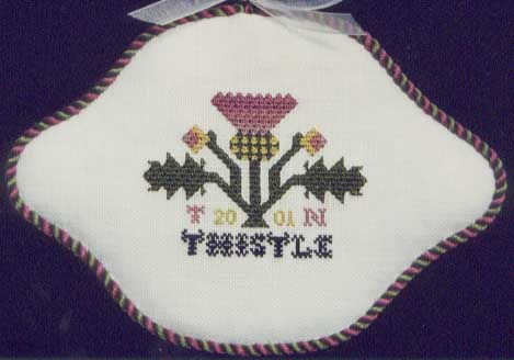 #28444 -- Queen Stitch Thistle Ornament