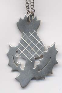 #81533 -- Pewter Thistle Pendant - Medium