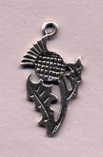 #81686 -- Sterling Silver Thistle Charm
