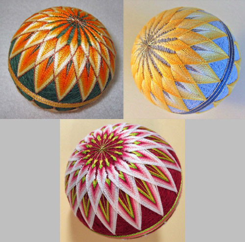 "Temari of the Month" Club -- September project with Robin French "Temari of the Month" Club - September