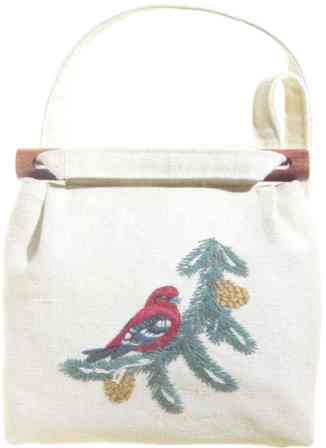 #333 White-winged Crossbill Shoulder Bag