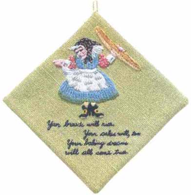 #427 Baker's Witch Decorative Potholder