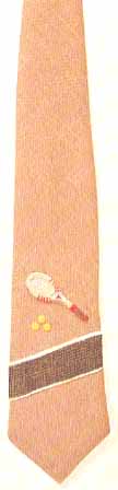 #456T Tennis Necktie on tan